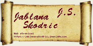 Jablana Škodrić vizit kartica